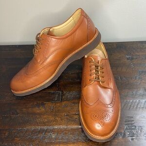 Samuel Hubbard Men’s Tipping Point Oxford Tan NEW Size 12 Wide